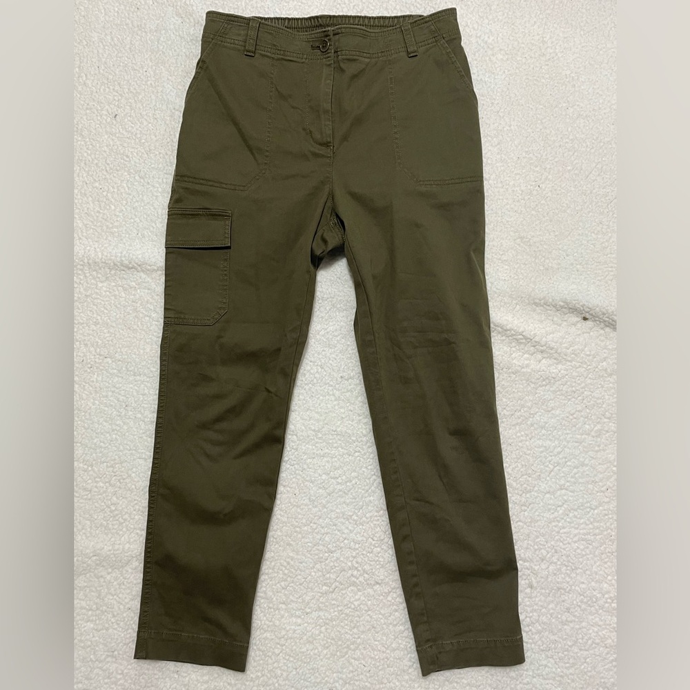 Talbots Olive Cargo Pants - Picture 2 of 9